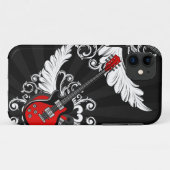 Rock n Roll Winged Guitars iPhone5 hoesje (Achterkant (horizontaal))