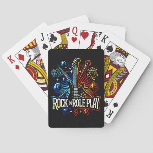 ROCK 'N ROLLENSPEL POKERKAARTEN (Achterkant)