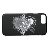 Rock n'Roll Skulls Case-Mate iPhone Case (Achterkant (Horizontaal))