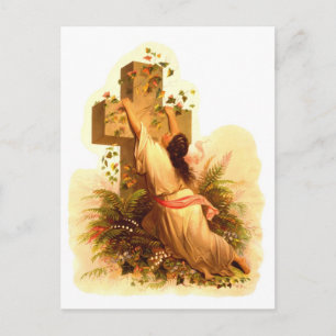 Rock of Ages Cross Illustration 1873 Briefkaart