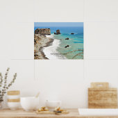 Rock of Aphrodite, Cyprus, Poster (Keuken)