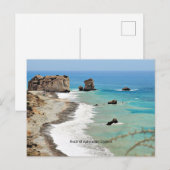 Rock of Aphrordite, Cyprus, Briefkaart (Voorkant / Achterkant)