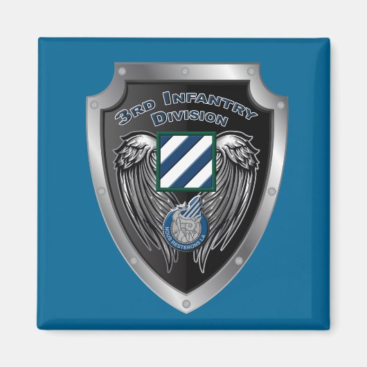 "Rock of the Marne" 3rd Infantry Division Magneet (Voorkant)