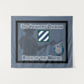 "Rock of the Marne" 3rd Infantry Division Wandkleed (Voorkant (horizontaal))