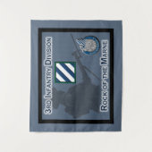 "Rock of the Marne" 3rd Infantry Division Wandkleed (Voorkant)