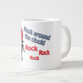 Rock om de Clock Golden Oldies Song Titles Extra Grote Beker (Voorkant rechts)