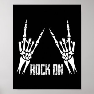 Rock on band T - shirts voor vrouwen Rock en Rolls Poster