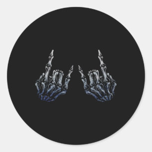 Rock on band T - shirts voor vrouwen Rock en Rolls Ronde Sticker