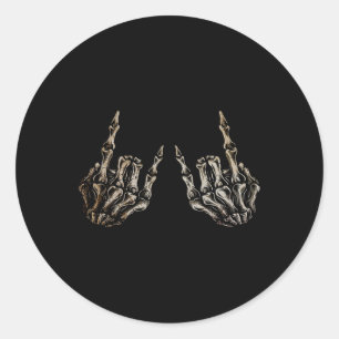 Rock on band T - shirts voor vrouwen Rock en Rolls Ronde Sticker