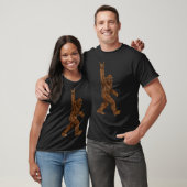 Rock on Bigfoot Sasquatch houdt van rock en roll T-shirt (Unisex)