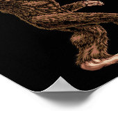 Rock on Bigfoot sasquatch loves Rock and Roll Sung Poster (Hoek)