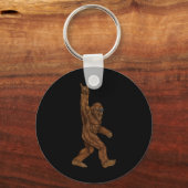 Rock on Bigfoot sasquatch loves Rock and Roll Sung Sleutelhanger (Achterkant)