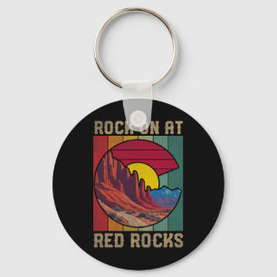 Rock On Bij Red Rocks Wandelen Buiten Colorado Vla Sleutelhanger