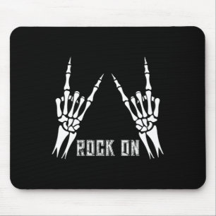Rock on Bynd T - shirts voor vrouwen Rock and Roll Muismat
