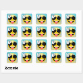 Rock on Emoji ombre stickers (Vel)