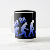 Rock On Evolution Of Rock Blue Logo Mug (Devant gauche)