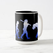 Rock On Evolution Of Rock Blue Logo Mug (Devant droit)
