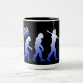 Rock On Evolution Of Rock Blue Logo Mug (Centre)