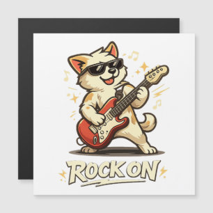 Rock On Gitaar Hond Grappige Rockmuziek