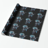 Rock on Heavy Metal Black Cadeaupapier (Uitgerold)