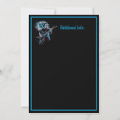 Rock On Heavy Metal Invitation Kaart (Achterkant)