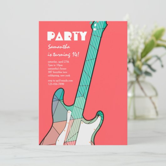 Rock On Invitation (Debout devant)