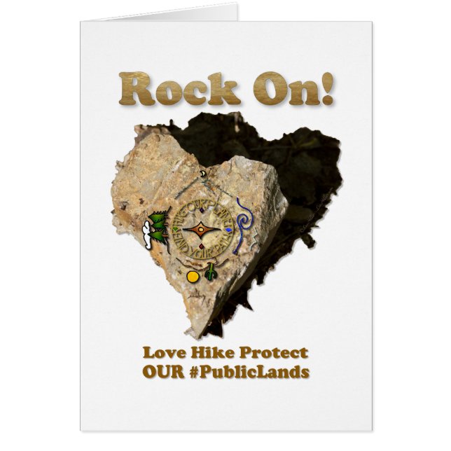 ROCK ON! Liefde Hike beschermt onze publieke grond (Voorkant)