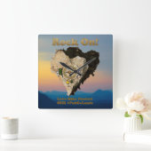 ROCK ON! Liefde Hike beschermt onze publieke grond Vierkante Klok (Huis)