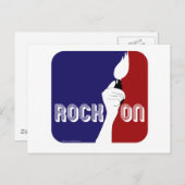 Rock On Logo Briefkaart (Voorkant / Achterkant)