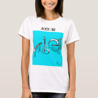 Rock On met dit slechte een** shirt