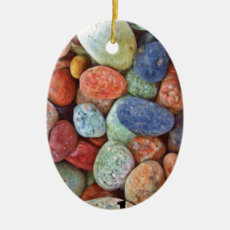 Rock on Multicolored Rocks Keramisch Ornament