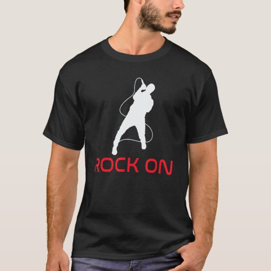 Rock On Rock and Roll Rocker T-shirt (Voorkant)