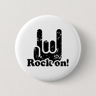 Rock On Ronde Button 5,7 Cm