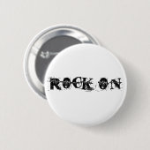 Rock On Ronde Button 5,7 Cm (Voorkant /achterkant)
