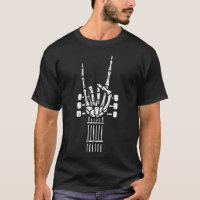 Rock On Skelet Hand Gitaar Gitarist Grappige Muzie