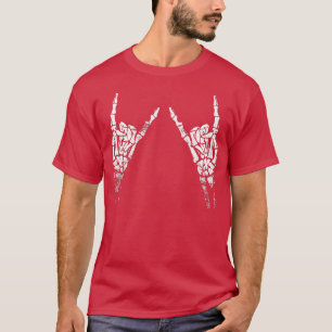 Rock on  Skeleton Hands, Concert star, Meta T-shirt