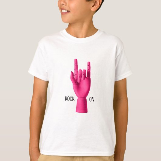 Rock On, T-shirt voor kinderen (Voorkant)
