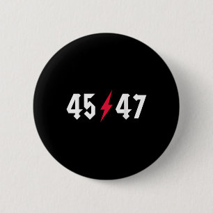 Rock On Trump 45 47 President Trump Rocks Ronde Button 5,7 Cm