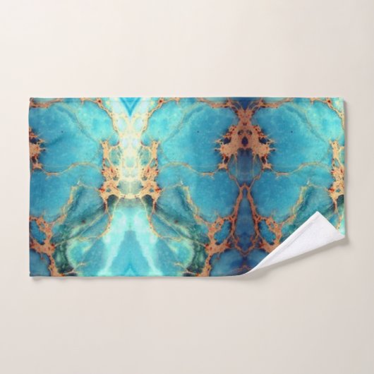 Rock ON Turquoise Pattern Handdoek (Handdoek)