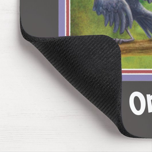 Rock op Bro Black Palm Kaketoe Mousepad Muismat (Hoek)