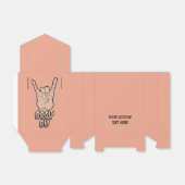 ROCK OP het vak Aangepaste kleurvoorkeur Bedankdoosjes (Uitgevouwen)