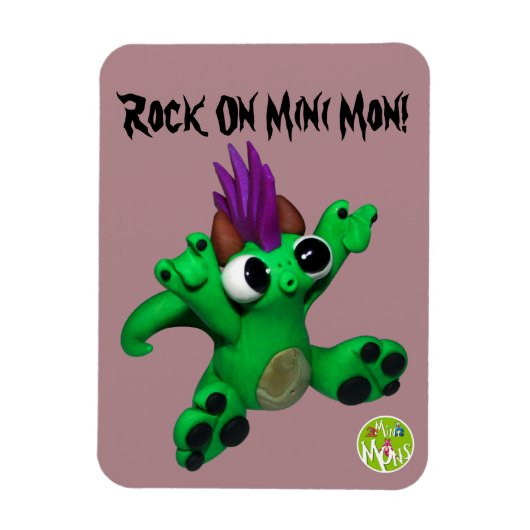 Rock op Mini Mon Magneet (Verticaal)