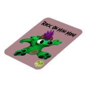 Rock op Mini Mon Magneet (Linkerzijde)
