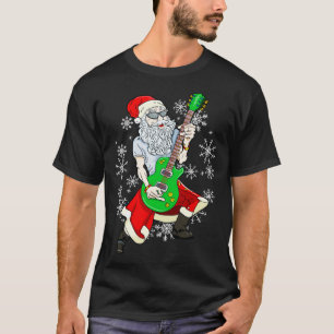 Rock op Roll Gitaar Santa Funny Christmas Gift T-shirt