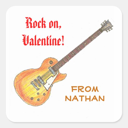 Rock op Valentijn sticker (Voorkant)