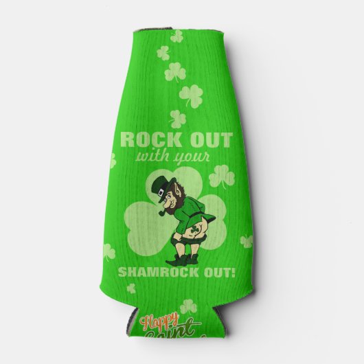 Rock Out Leprechaun Flesjeskoeler (Voorkant)