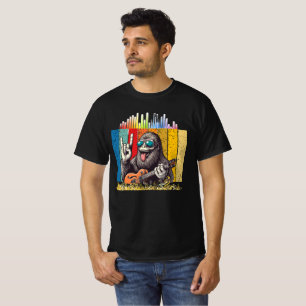 Rock Out met de Groove Gorilla - Retro Music Love T-shirt