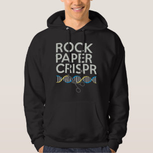 Rock Paper Crispr Grappige Wetenschapper Bioloog C Hoodie