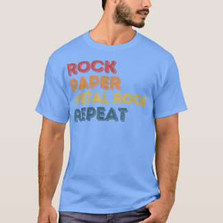 Rock Paper Metal-Rock Punk Music Design voor Music T-shirt