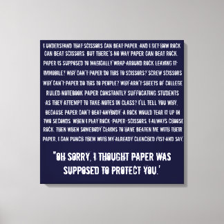 Rock Paper-schaar Canvas Afdruk
